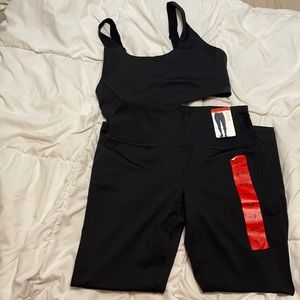 Black Lolë leggings and sports bra set